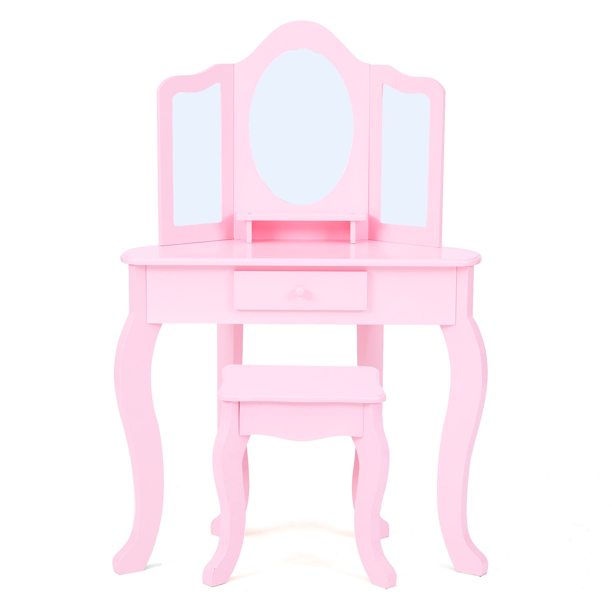 Fantasy Fields Lady Alessandra Kids Corner Vanity Table & Stool, Pink – US 