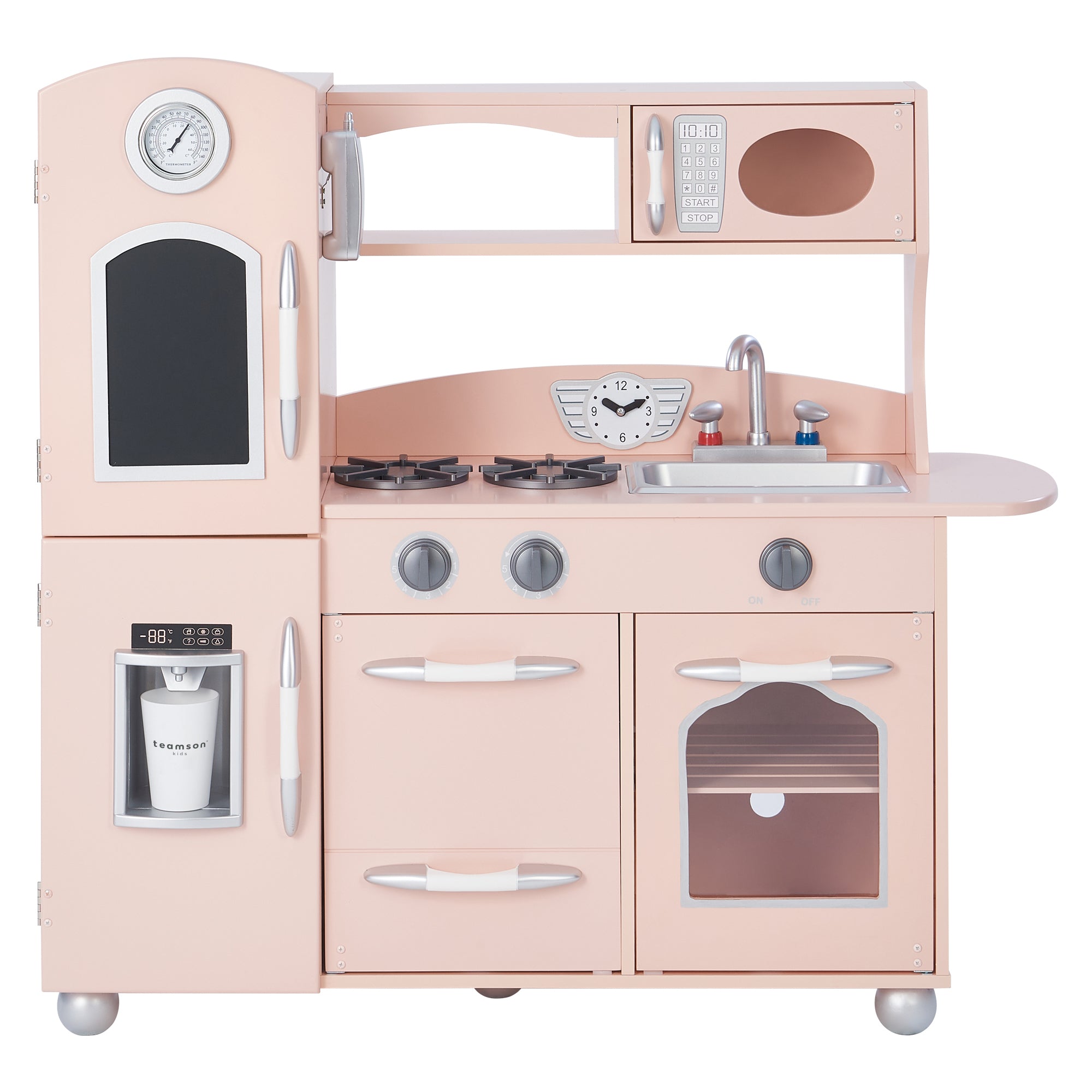 Teamson Kids Little Chef Westchester Retro Play Kitchen, Pink – US