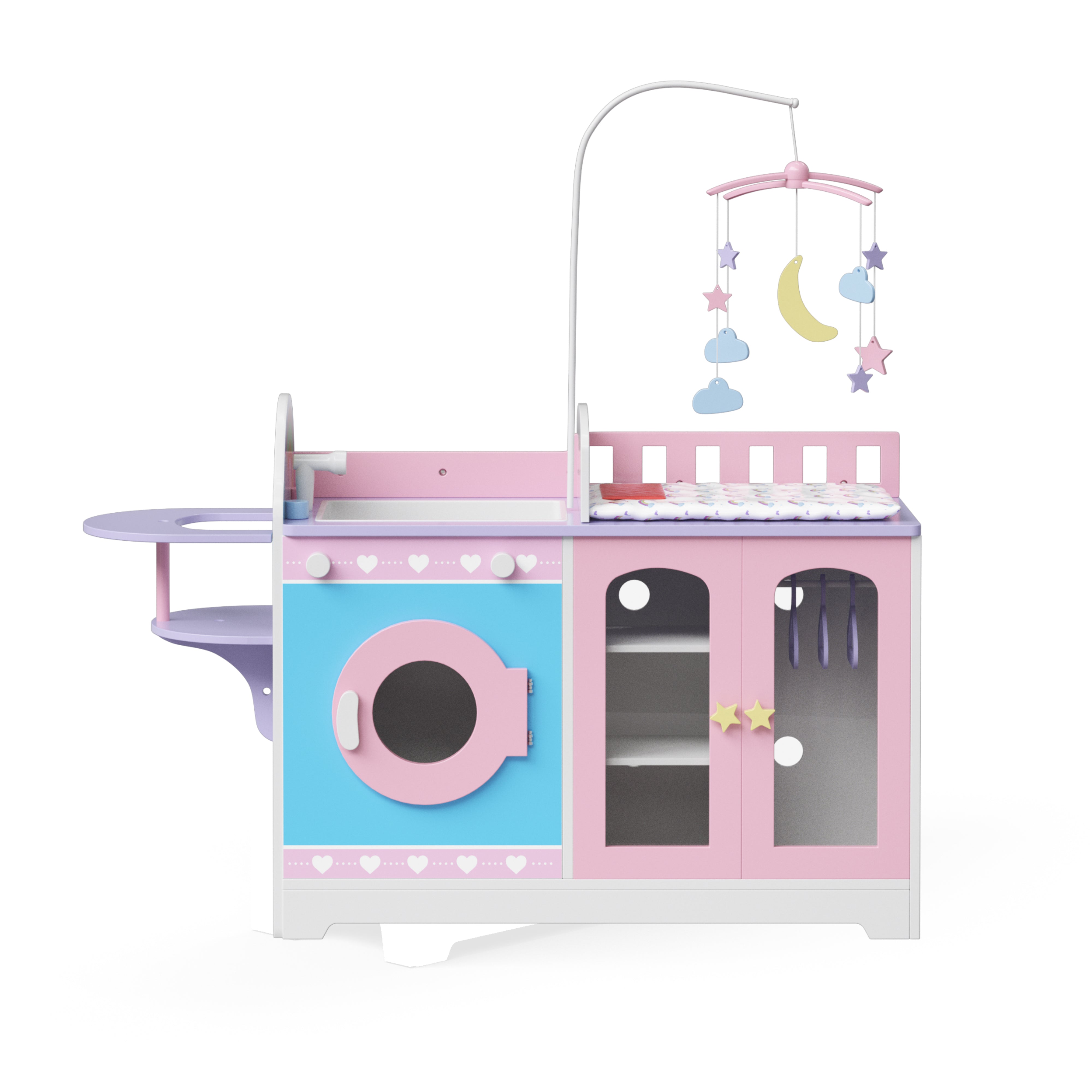 Olivia's Little World 6-in-1 Baby Doll Changing Station, Pink – US