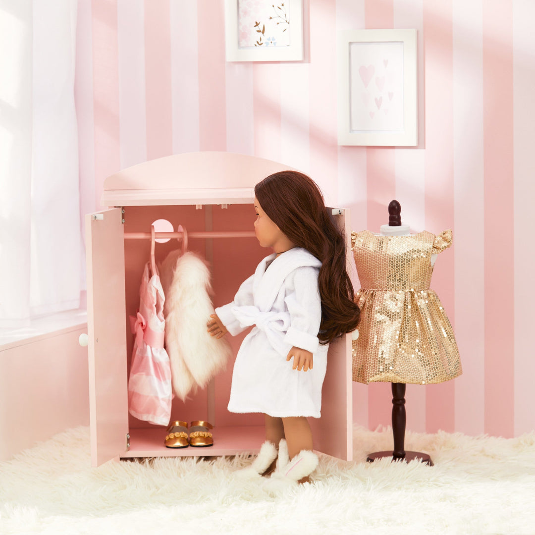princess dress armoire Reasea Kids Armoire Princess Dress Up Closet Jewelry Cabinet with Mirror Pink
