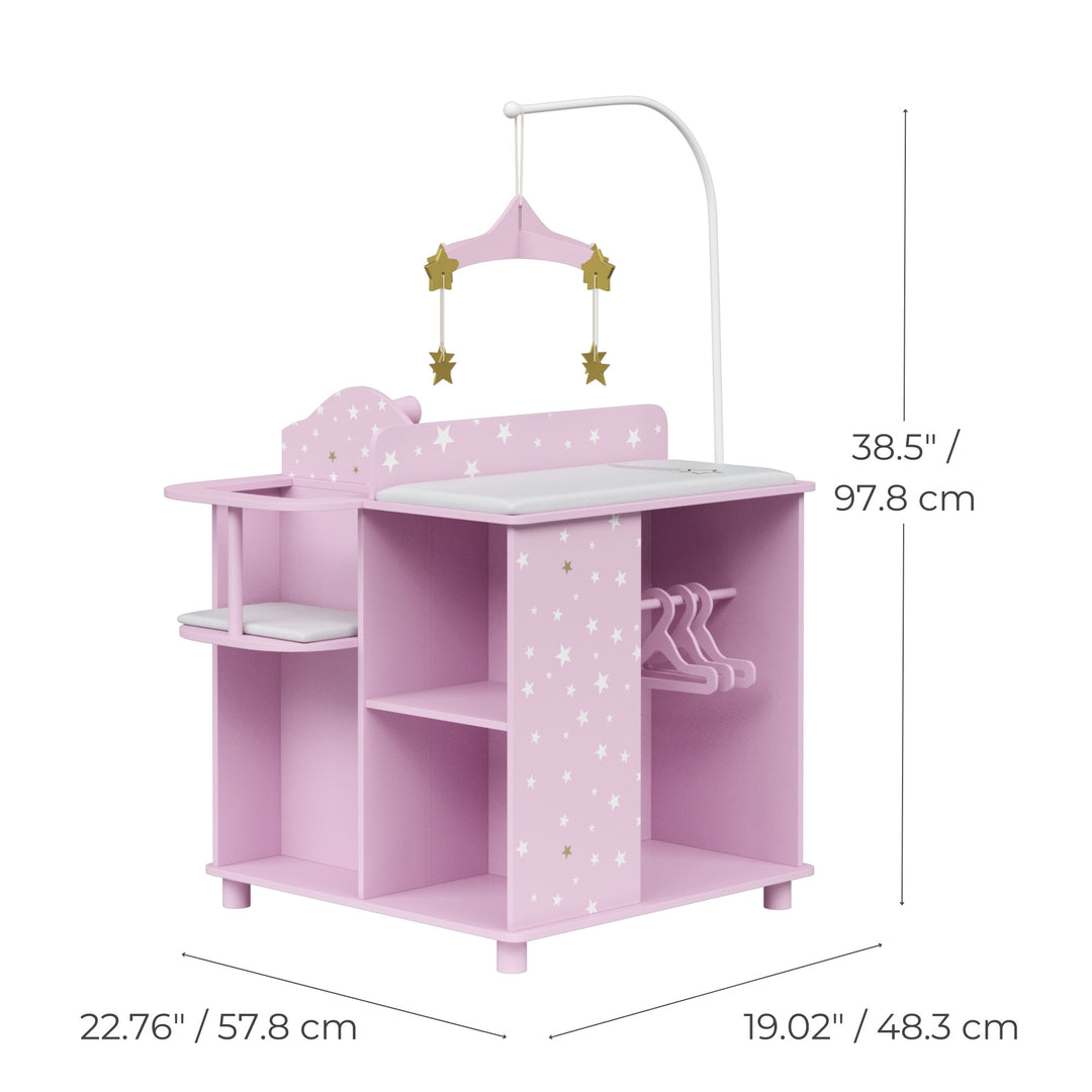 Olivia's Little World Twinkle Stars Princess 4-in-1 Baby Dolls Furniture