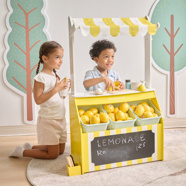Sunny Citrus Lemonade Stand Playset with Interactive Accessories