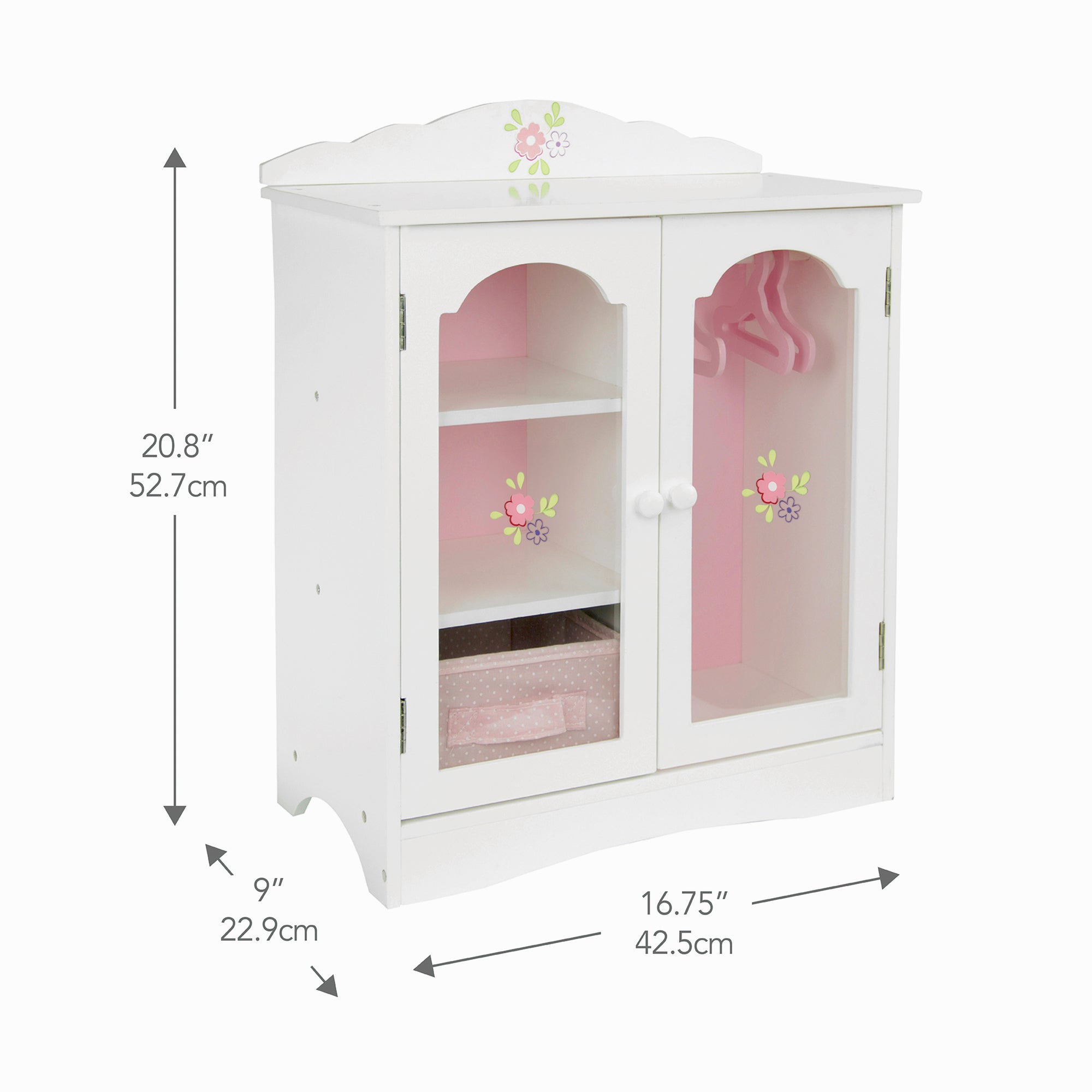 Olivia's Little World Little Princess Toy Closet with Hangers for