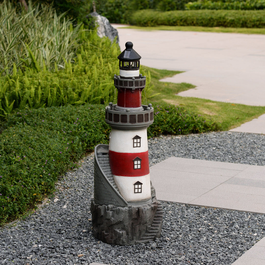 lifestyle image of lighthouse fountain in daytime