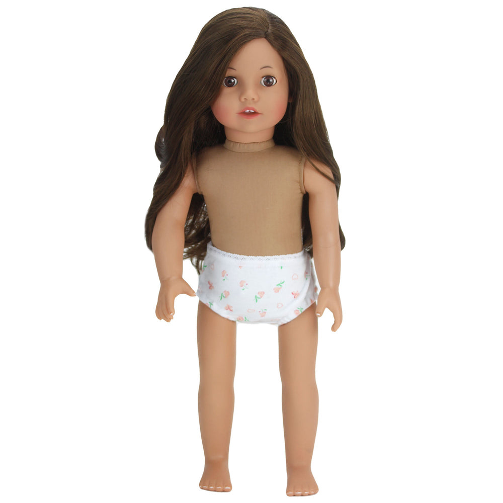 Sophia's Posable 18'' Soft Bodied Vinyl Doll "Catherine" with Brunette Hair and Brown Eyes, Light Skin Tone