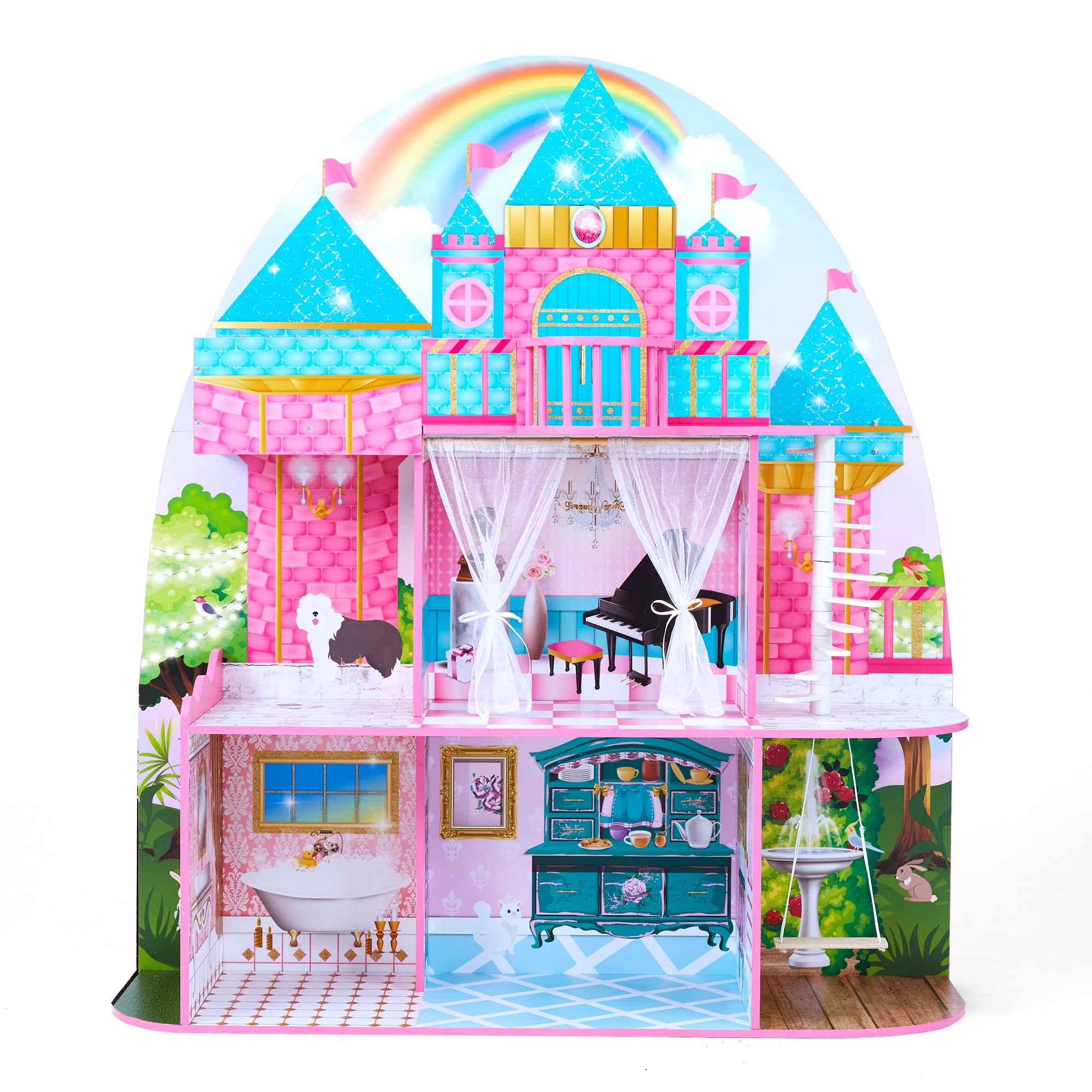 Olivia's Little World Princess Castle Dollhouse for 12