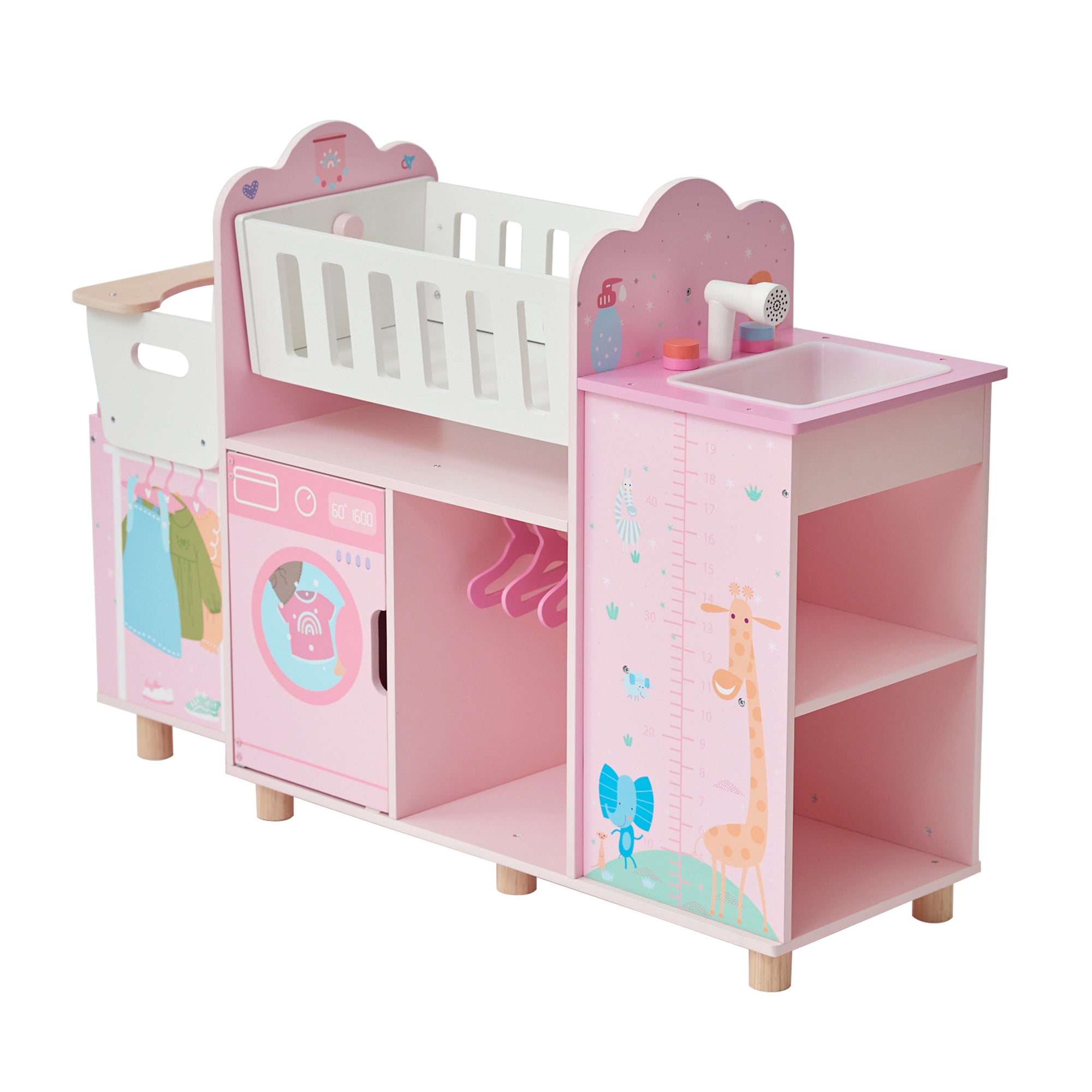 Olivia's Little World Amanda 6-in-1 Baby Doll Nursery Station