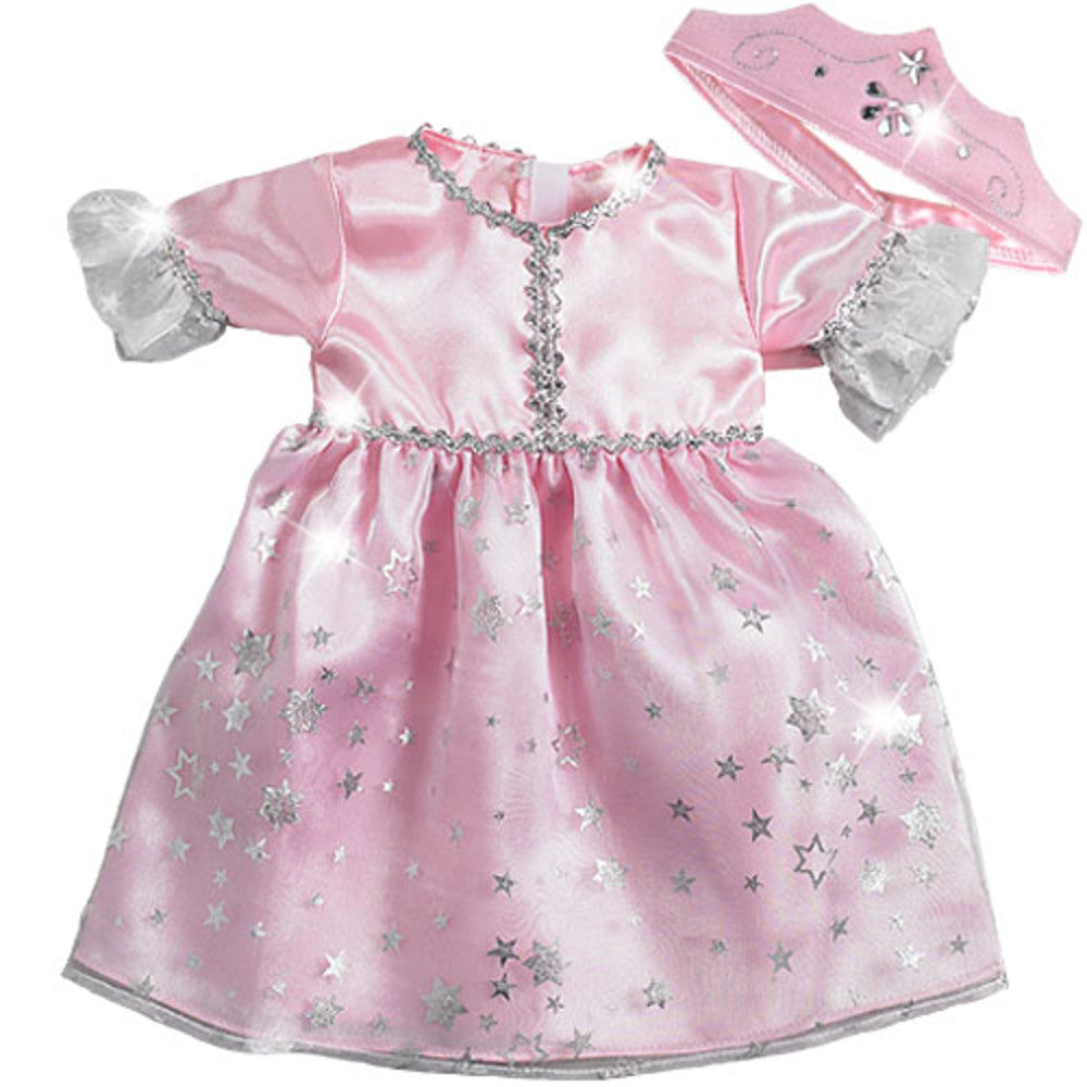 Sophia's Princess Dress & Matching Crown Costume Set for 15” Baby Doll – US