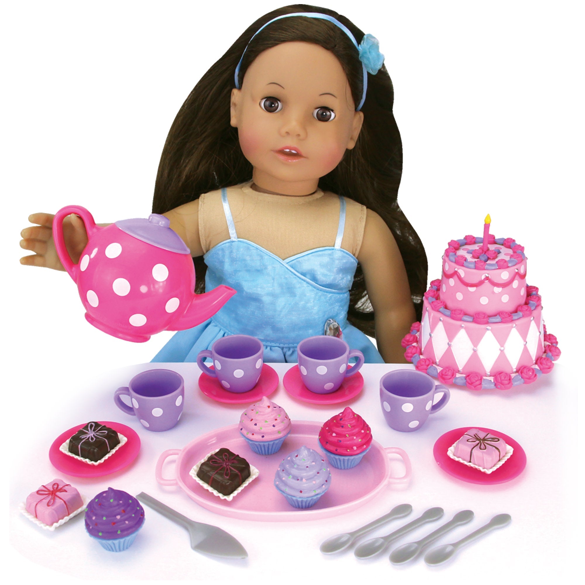 Sophia's 21-Piece Cake & Tea Party Accessories Set for 18