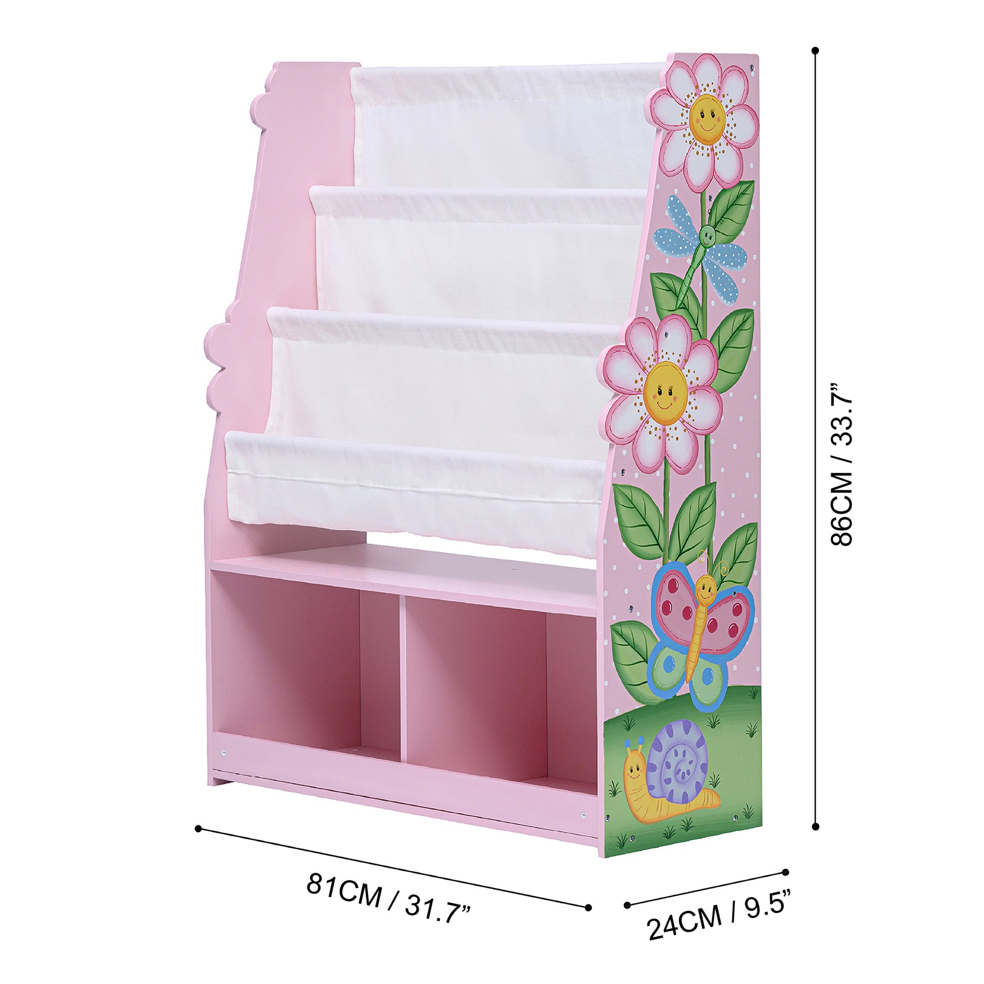 Fantasy Fields Magic Garden Kids Display Bookshelf with Storage