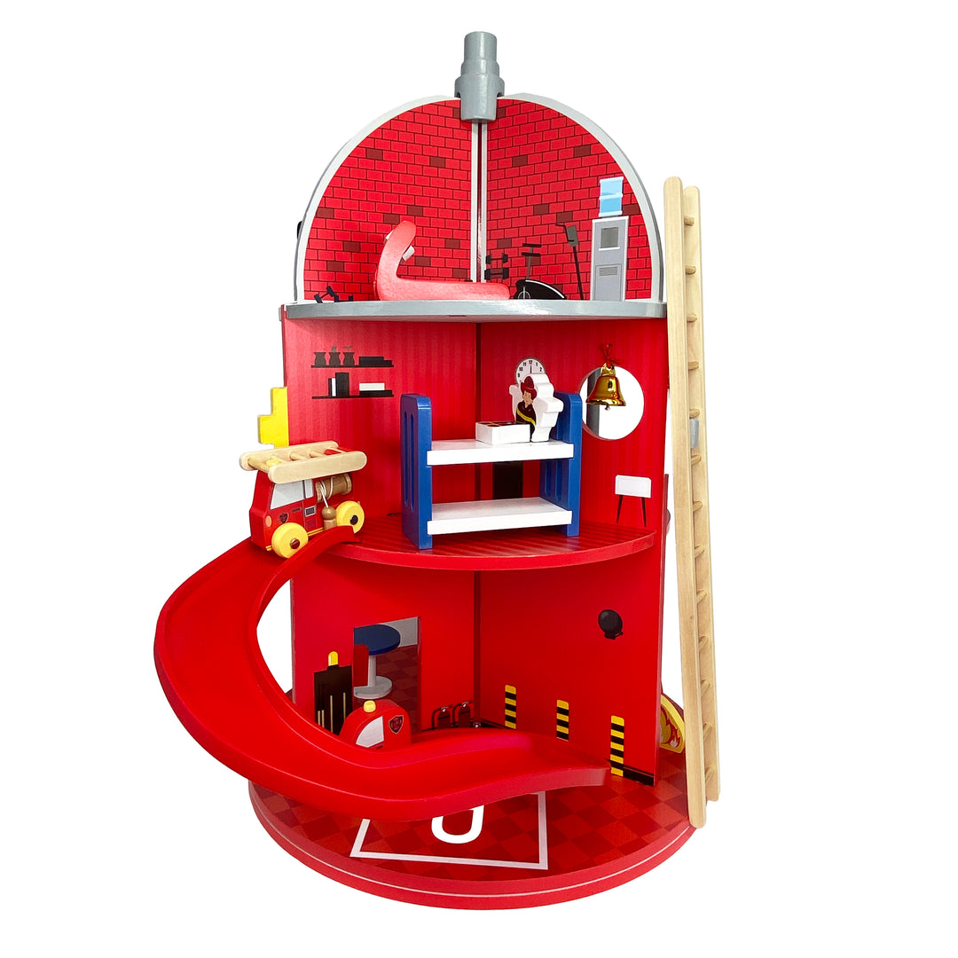 Fire Station Playset with 25 Figurines