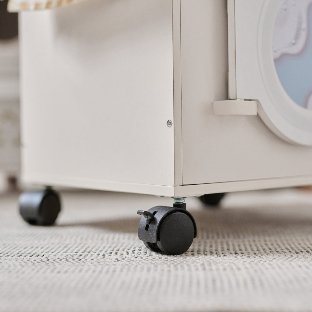 Wooden Play Kitchen with 21 Accessories, Off-White - Little Chef Savannah by Teamson Kids