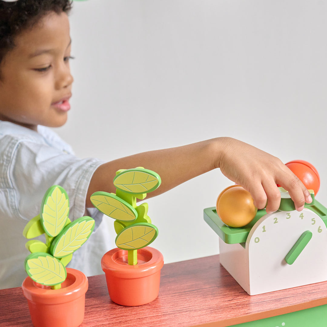 Vermont Farmers Market Stand with Interactive Accessories & Vegetables