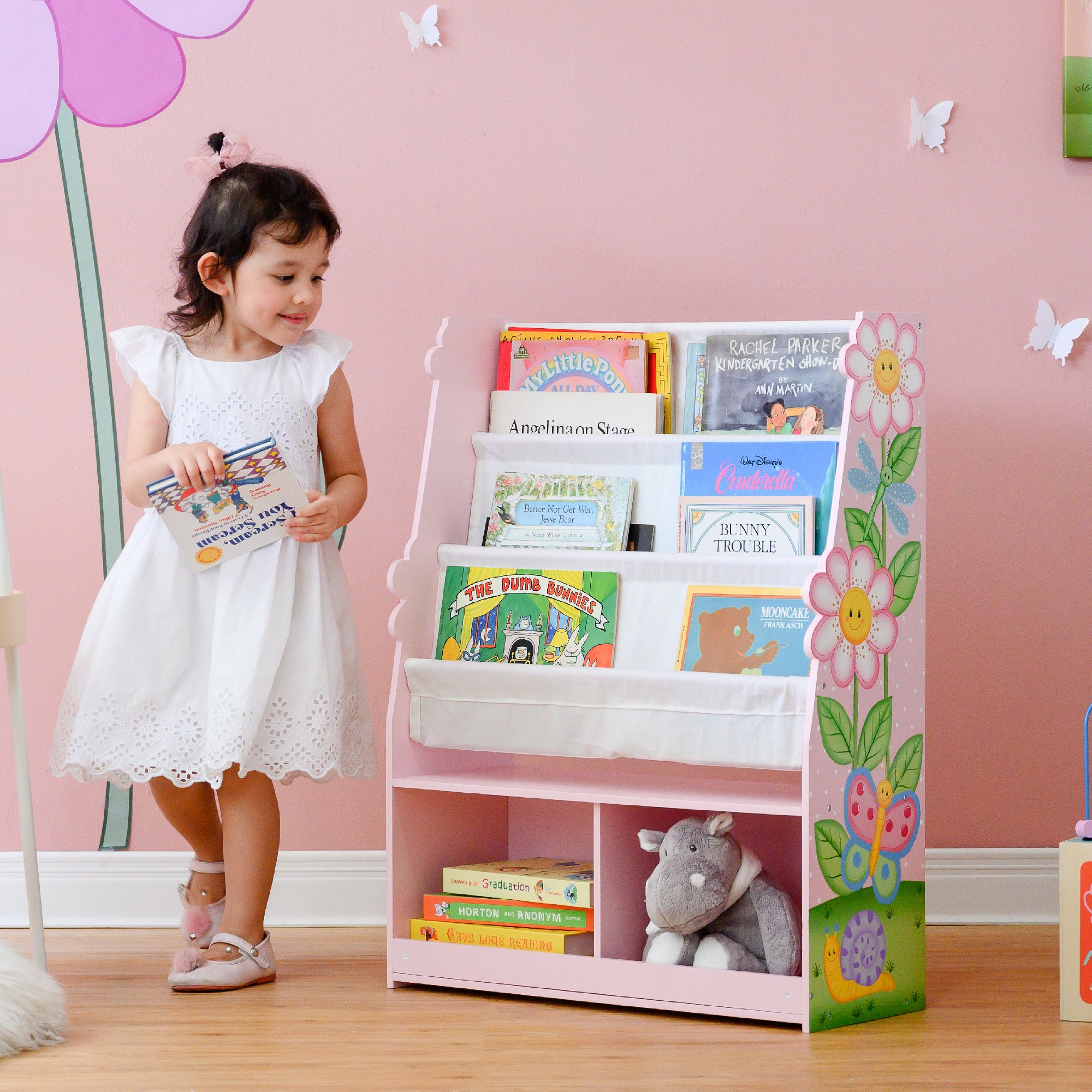 Fantasy Fields Magic Garden Kids Display Bookshelf with Storage
