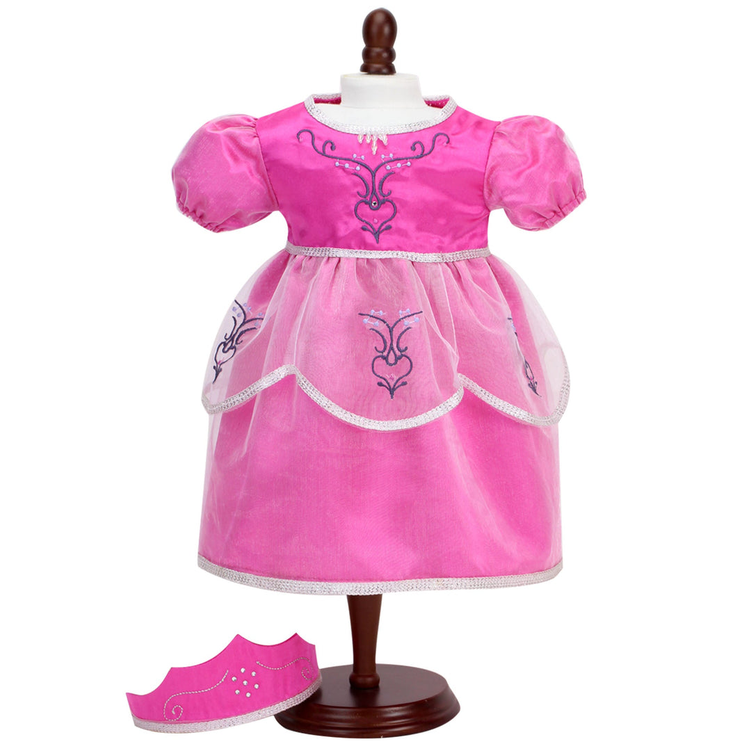 Sophia's Embroidered Princess Dress & Crown for 15” Baby Dolls, Hot Pi – US Sophia's Embroidered Princess Dress & Crown for 15” Baby Dolls, Hot Pi – US