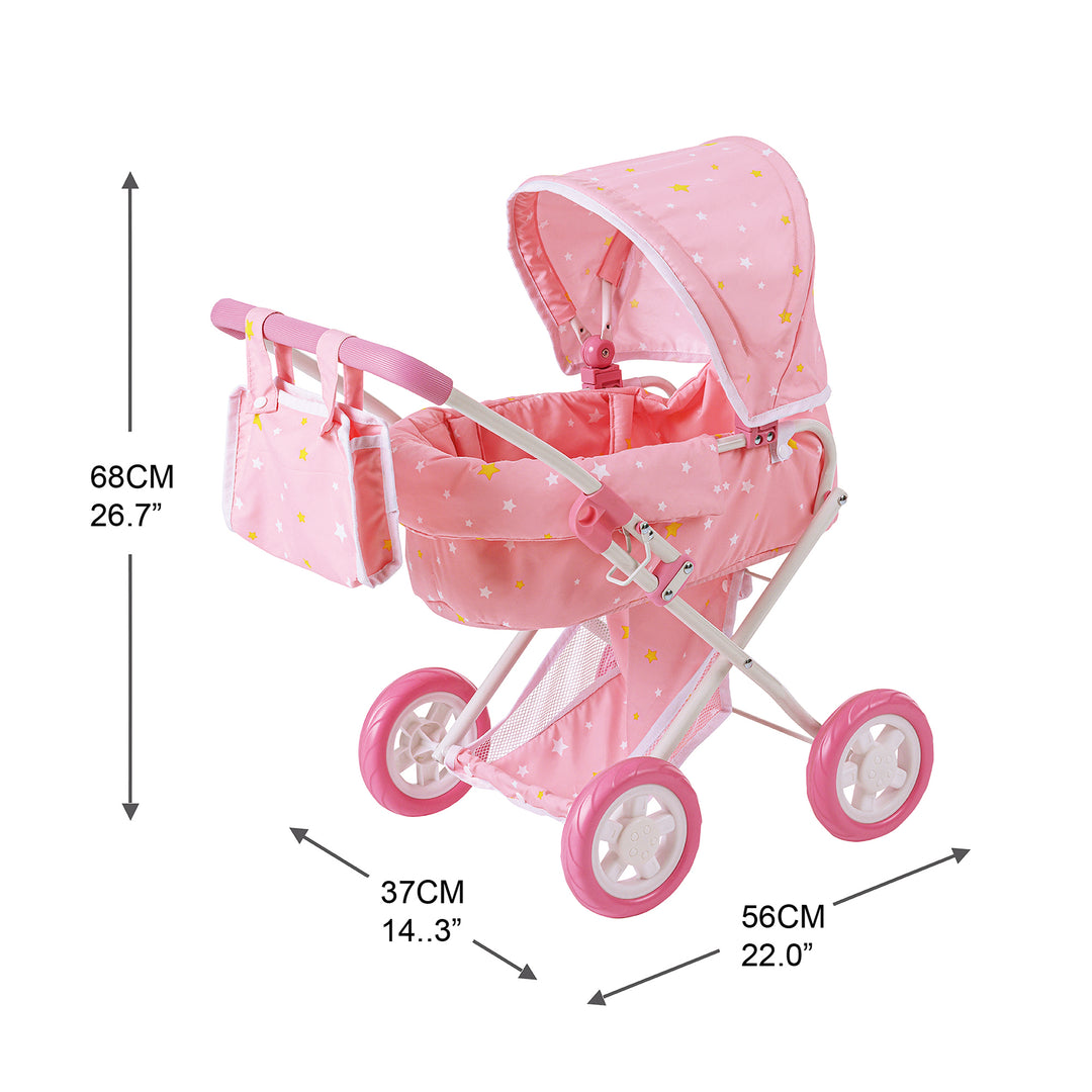 olivia's little world double stroller Olivia's Little World Wishing Stars Deluxe 2-in-1 Baby Doll Stroller, – US