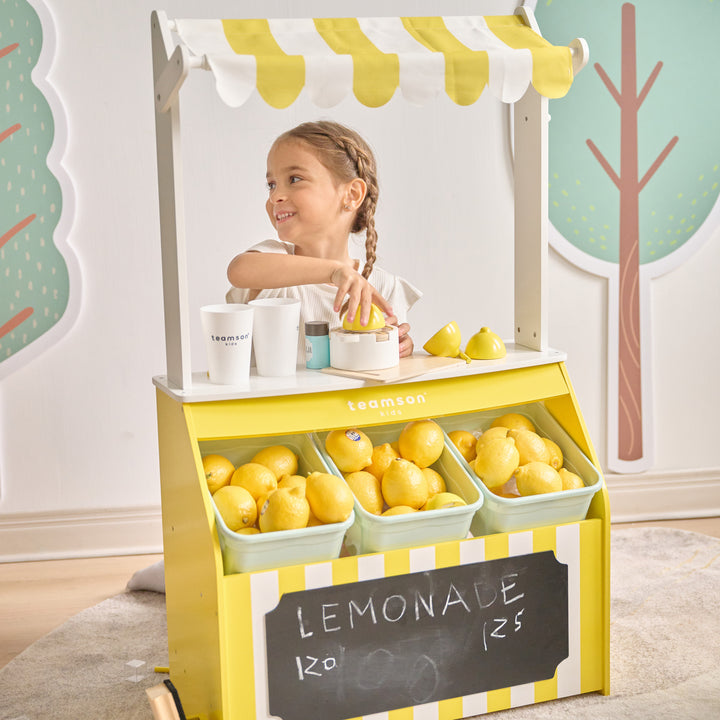Sunny Citrus Lemonade Stand Playset with Interactive Accessories
