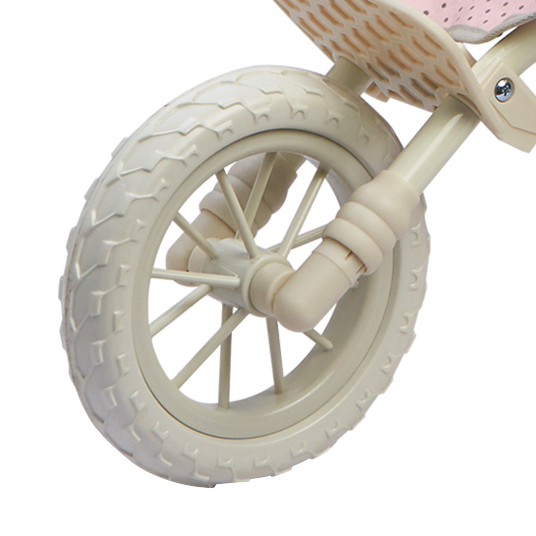 olivia's little world double stroller Olivia's Little World Polka Dot Princess Baby Doll Twin Jogging Stroll – US