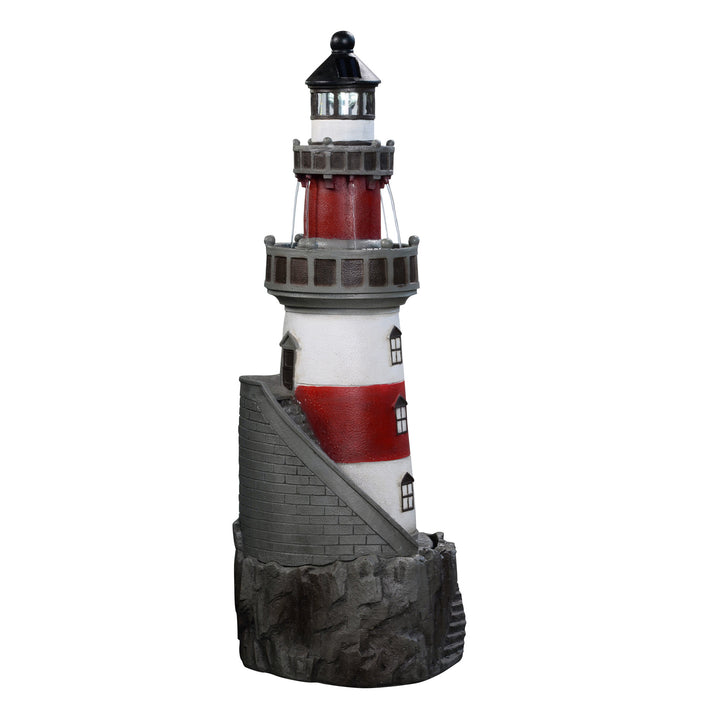 full product image of the lighthouse fountain, side