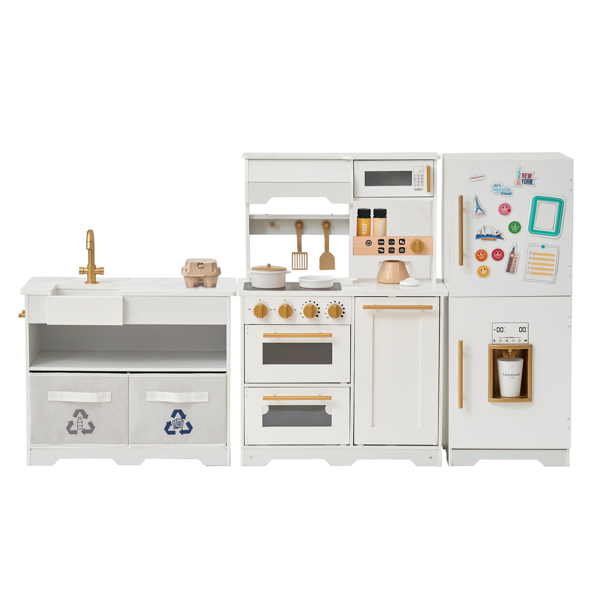 Teamson Kids Little Chef Atlanta Play Kitchen, Blue