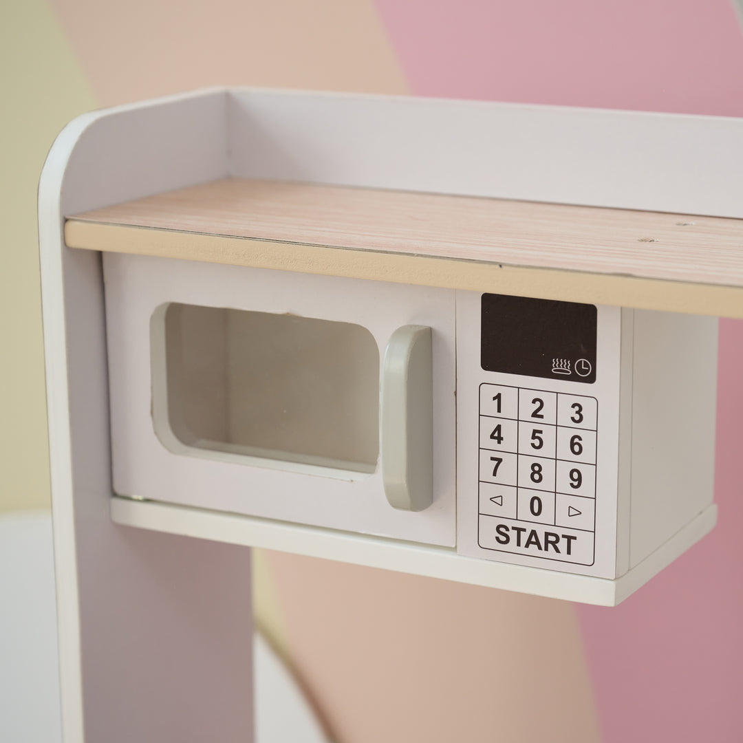 Teamson Kids Little Chef Lake Tahoe Wooden Play Kitchen - Washer & Mini Garden