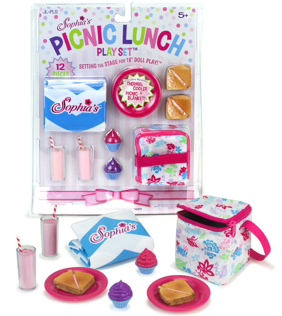 Sophia's Picnic Lunch Set with Food and Cooler for 18