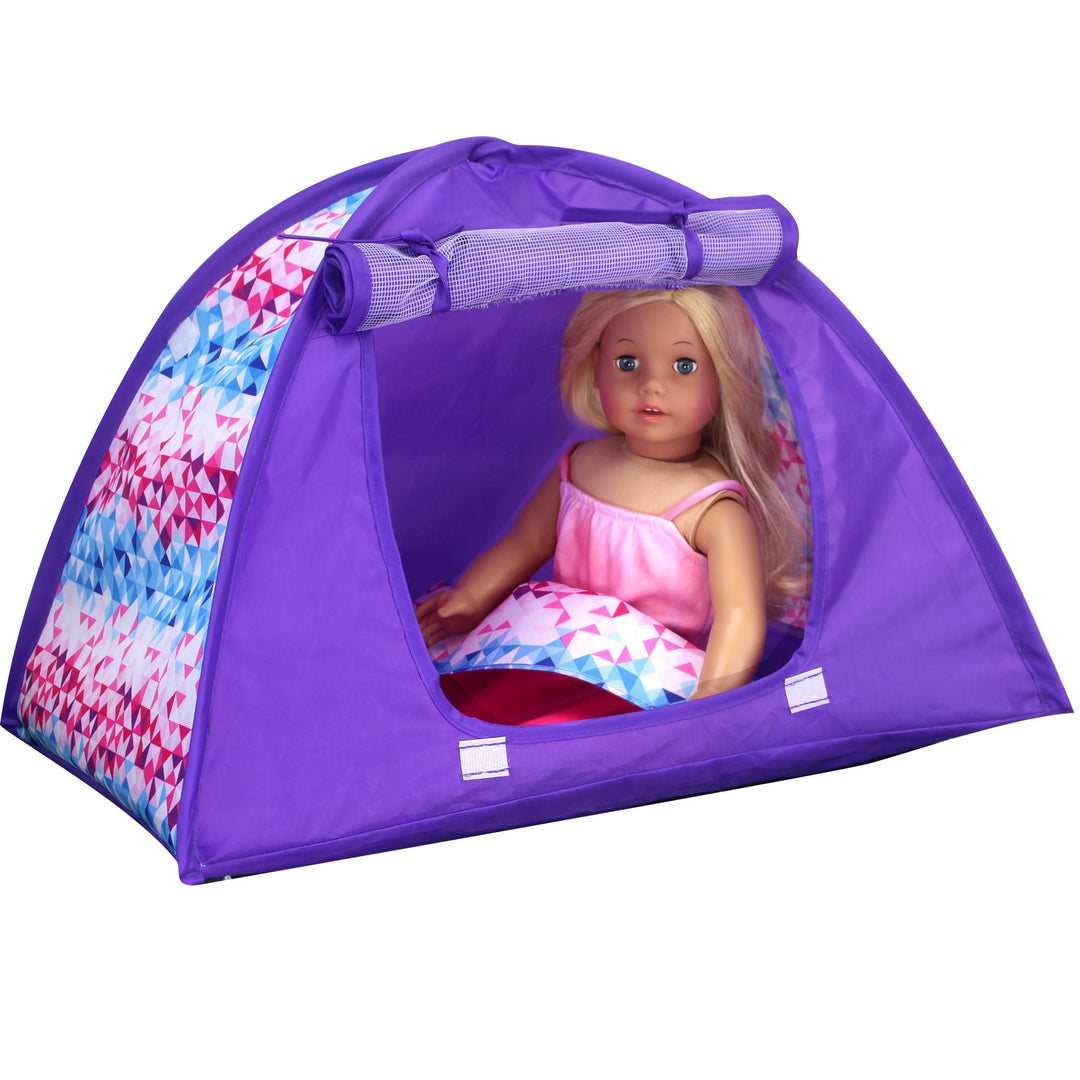 doll tent Sophia's Camping Tent and Sleeping Bag Playset for 18' Dolls, Multi -F – US