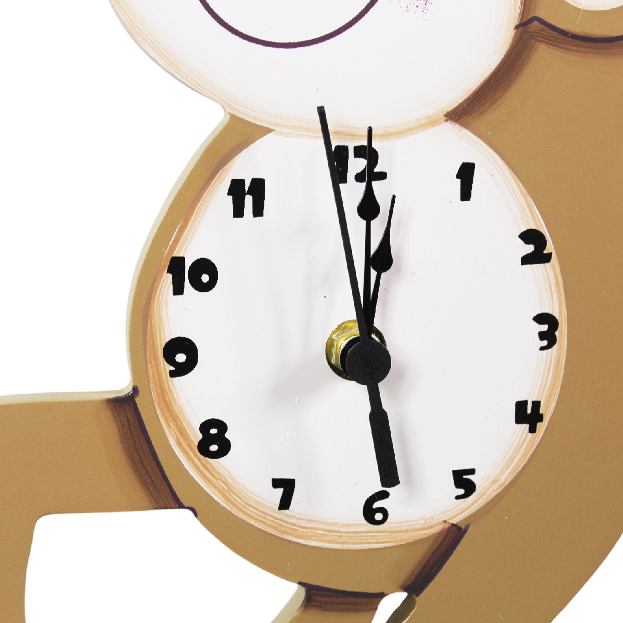 Fantasy Fields Sunny Safari Monkey Kids Wall Clock, Brown – US