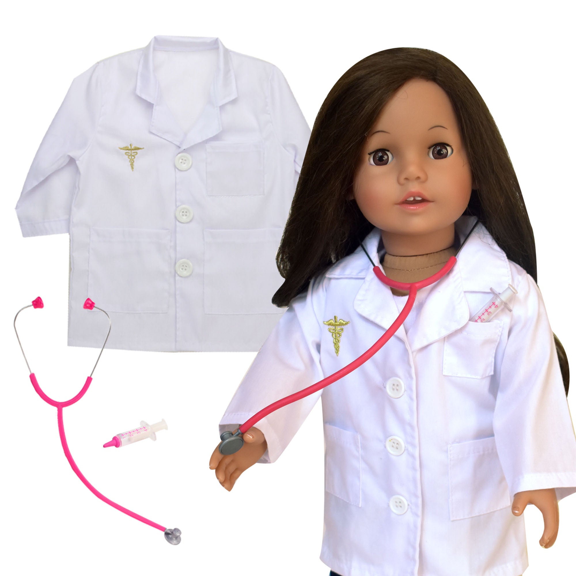 Sophia's Child's Lab Coat, Stethoscope & Syringe with Matching Set