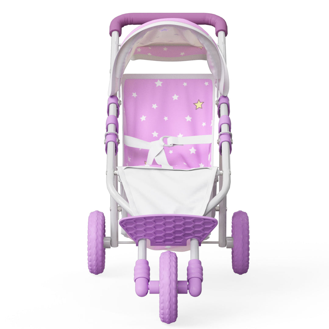 purple jogging stroller Olivia's Little World Dolls Jogging-Style Doll Stroller with Canopy, P – US