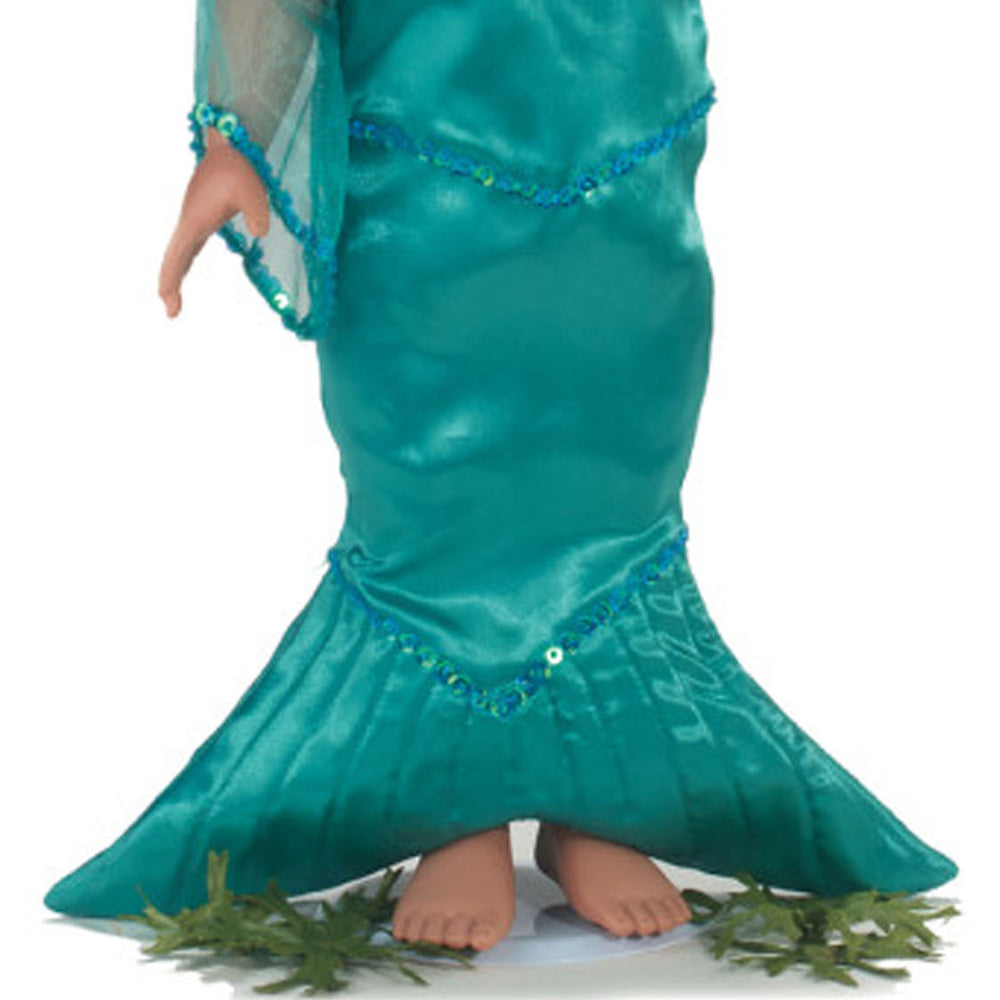 The bottom of a mermaid costume for an 18" doll