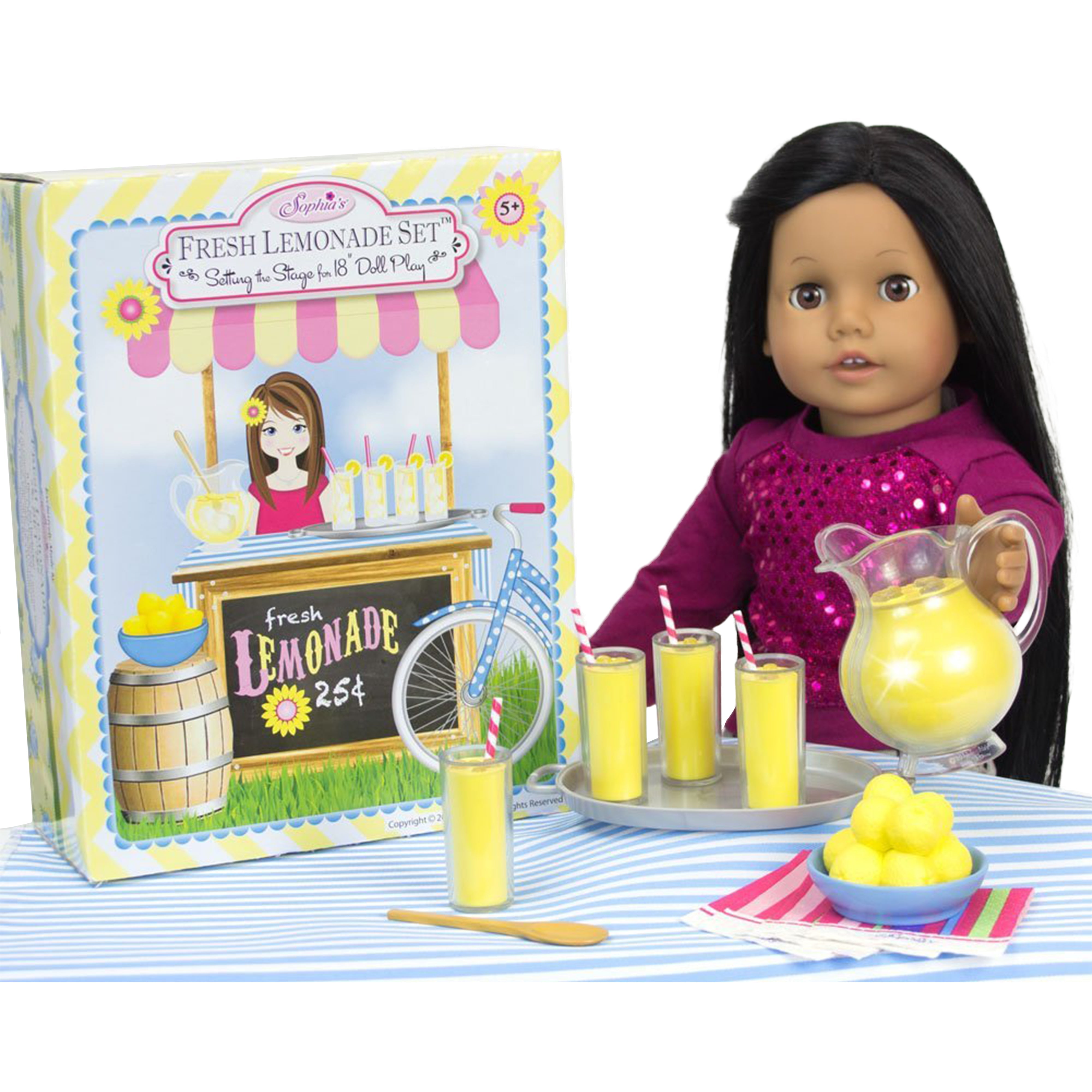 Sophia's Fresh Lemonade Drink Set with Pitcher for 18