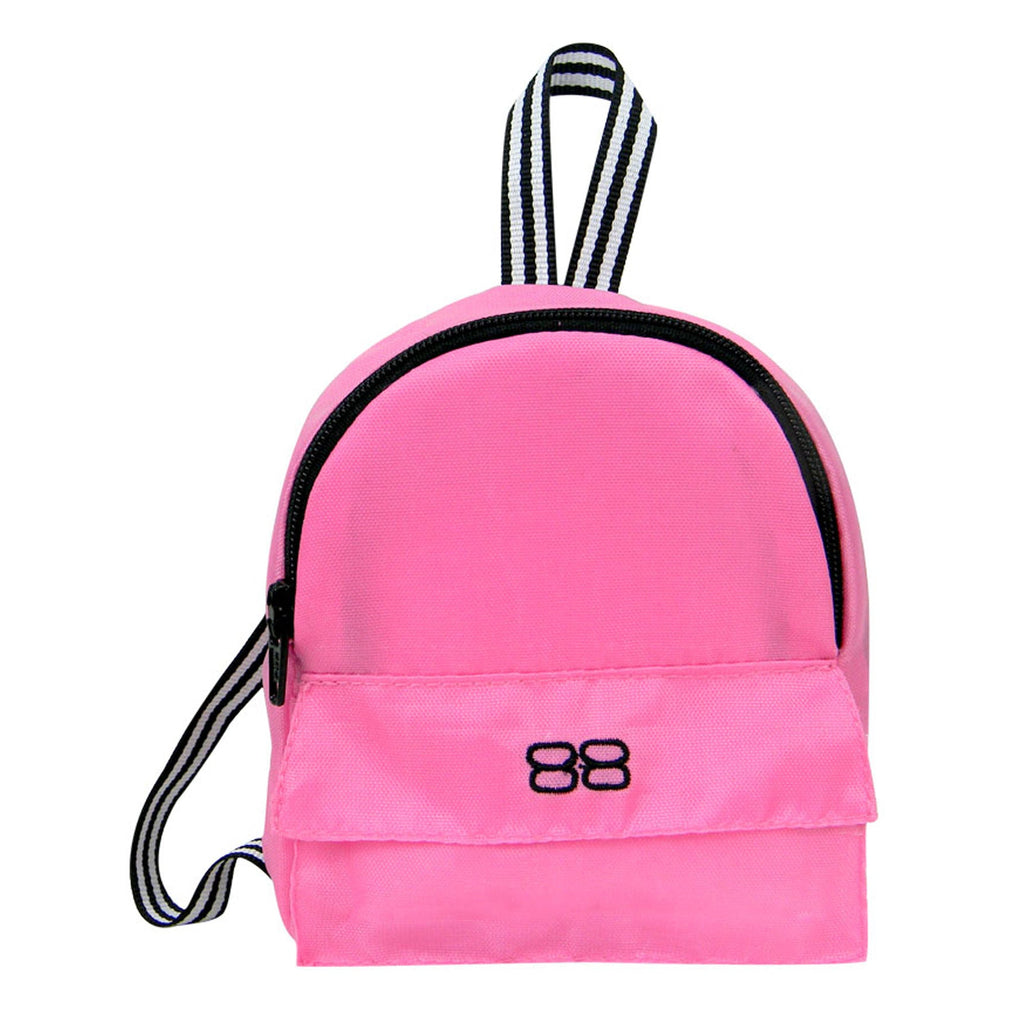 ★ハンドメイド★ミニチュア 2wayバッグ ライトピンク ドールアウトフィット Sophia's 8-Piece Beach Day Backpack with Accessories Set for 18