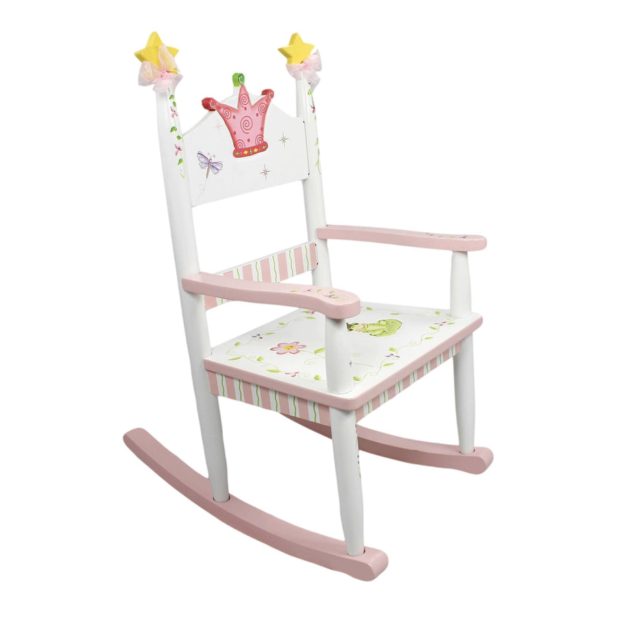 FANTASY FIELDS PRINCESS AND FROG ROCKING CHAIR, WHITE/PINK- FINAL SALE ...