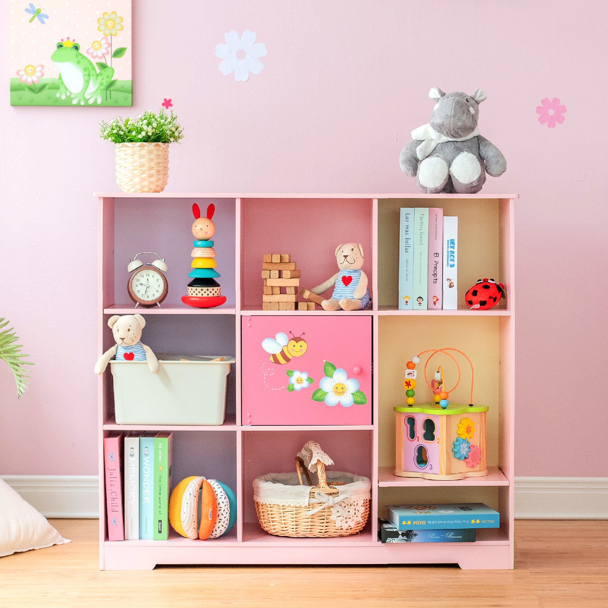 Fantasy Fields Kids Painted Magic Garden Adjustable Cube Bookshelf