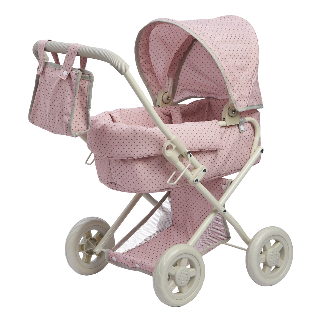 baby doll pram stroller Olivia's Little World Polka Dot Princess Baby Doll Pram Stroller, Pink – US
