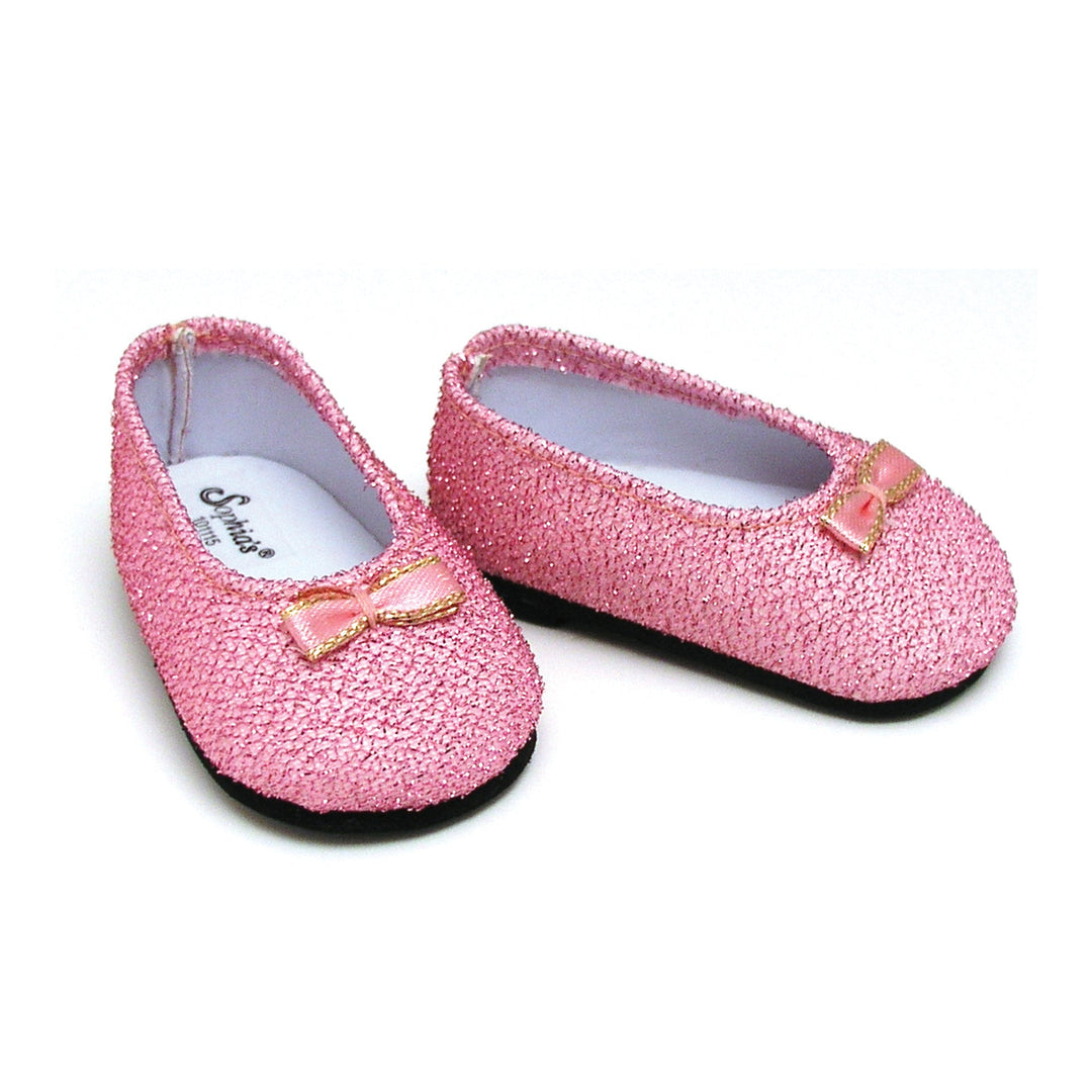 Sophia's - 18" Doll - Glitter Shoes - Light Pink Sophia's - 18" Doll - Glitter Shoes - Light Pink