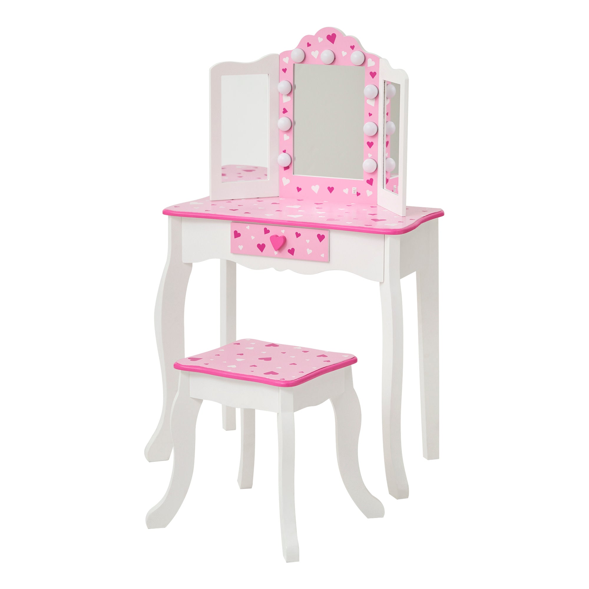 Tables Makeup & Kids Vanity Vanities Sets: Teamson - Princess