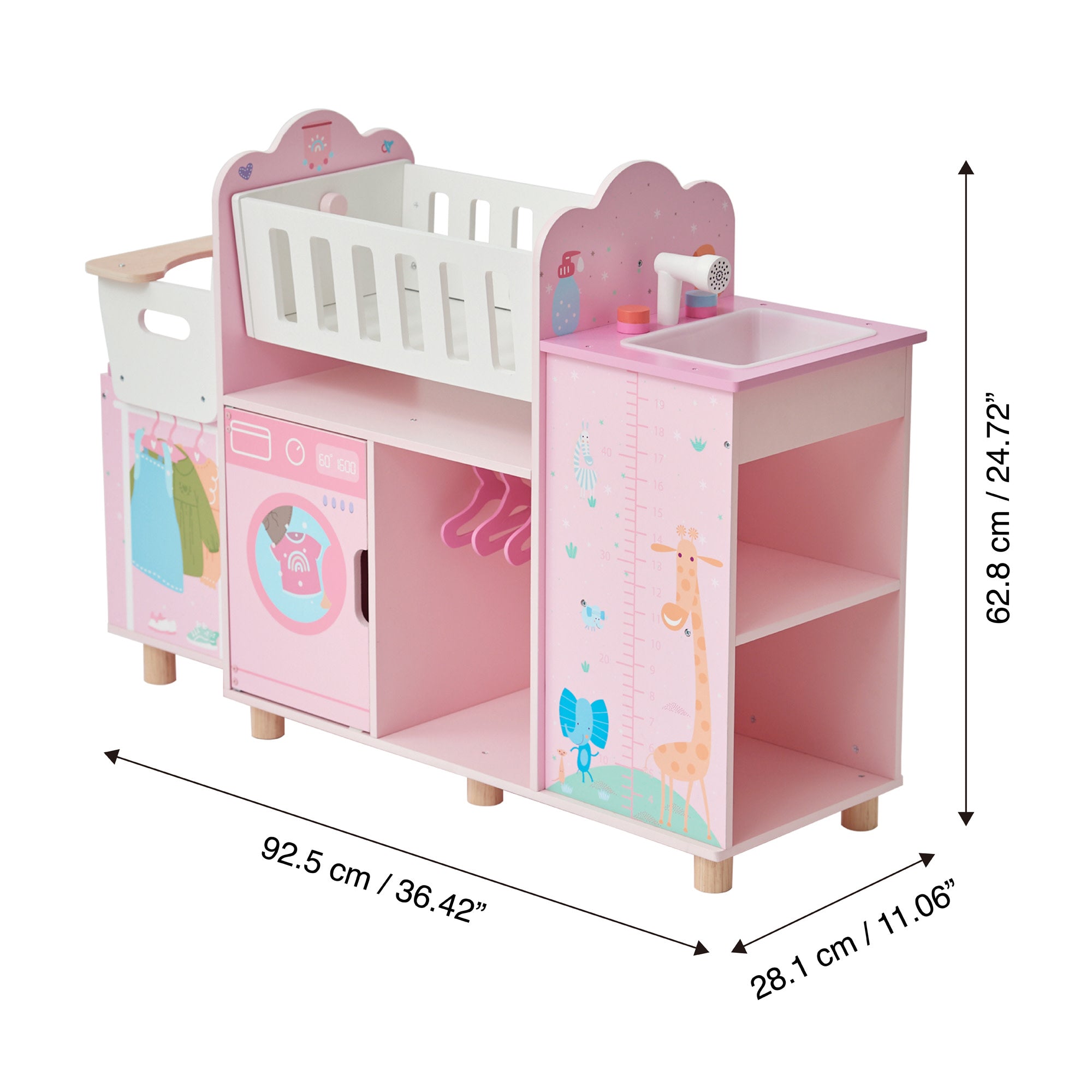 Olivia's Little World Wooden Baby Doll 6-in-1 Changing Station & Reviews