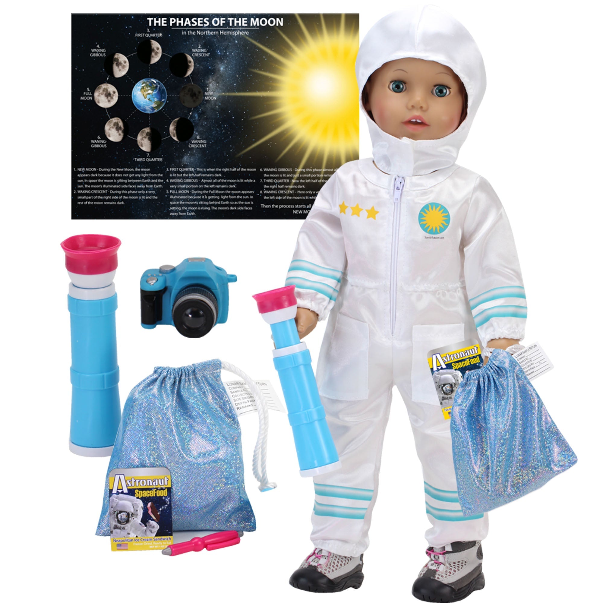 Sophia's 8-Piece Smithsonian Astronaut Accessories for 18