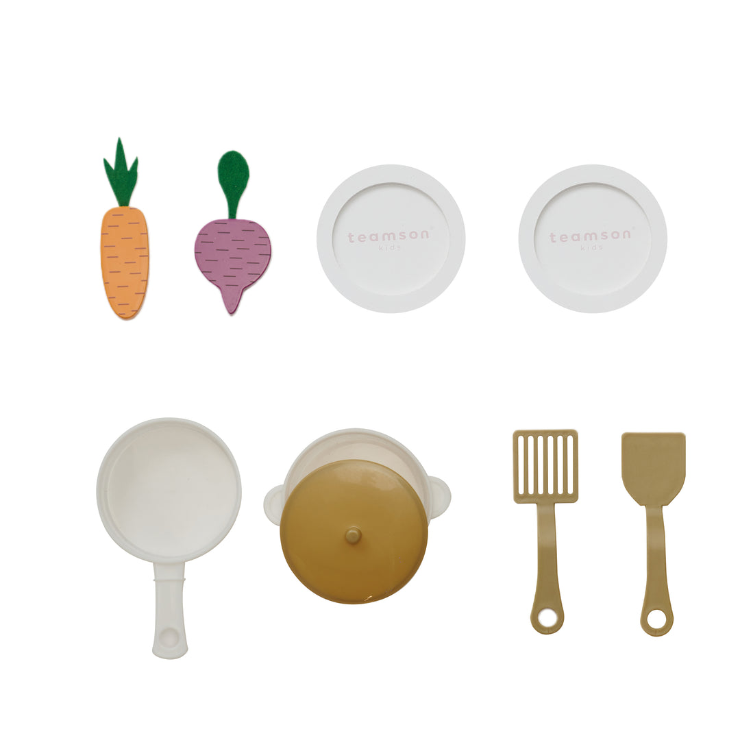 Teamson Kids Little Chef Lake Tahoe Wooden Play Kitchen - Washer & Mini Garden