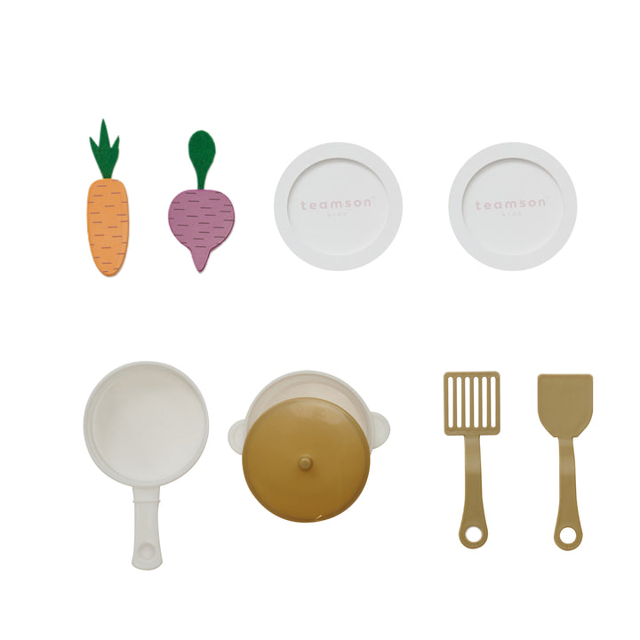 Teamson Kids Little Chef Lake Tahoe Wooden Play Kitchen - Washer & Mini Garden