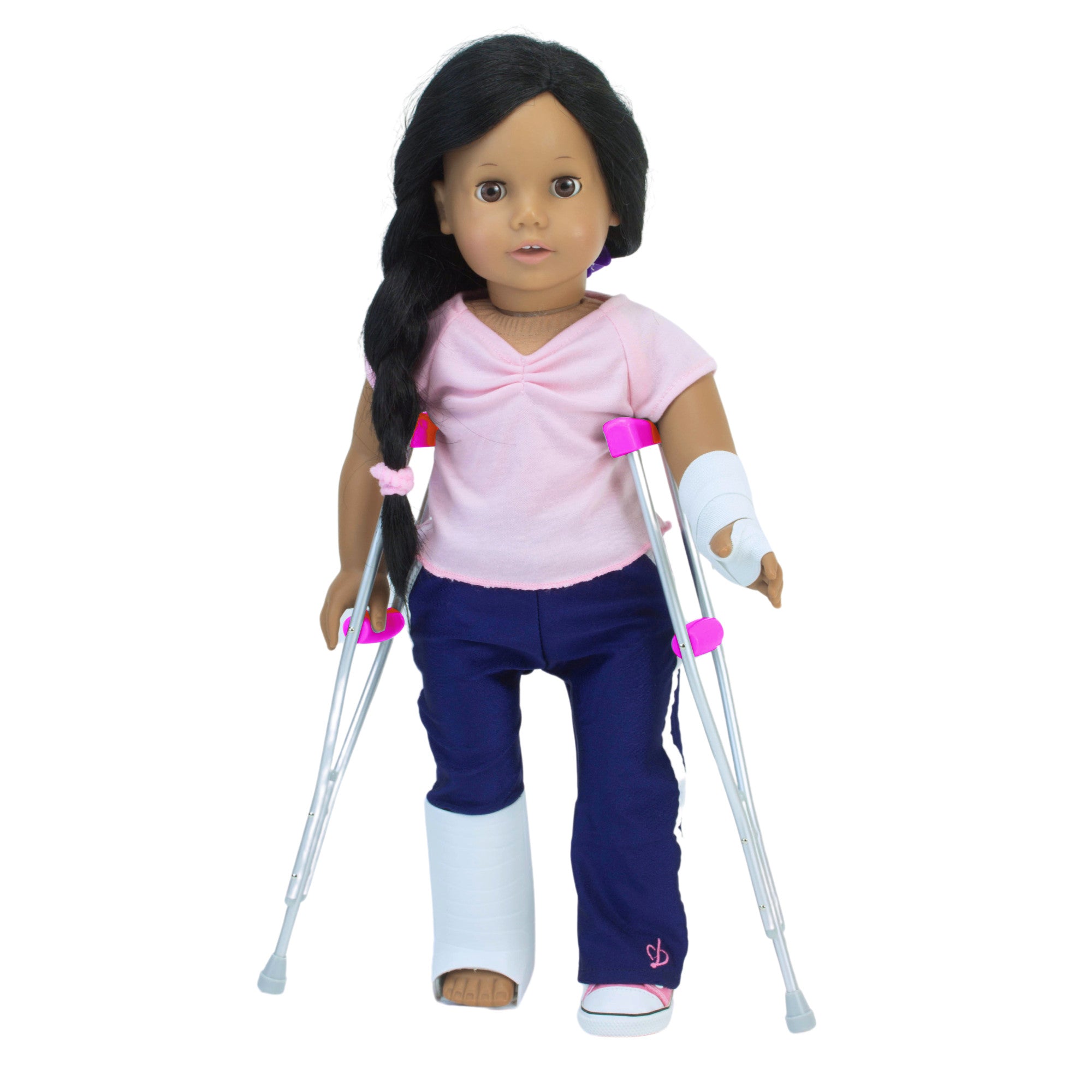 Sophia s Dolls Cast Crutches Accessories Set for 18 Dolls Multi F Teamson