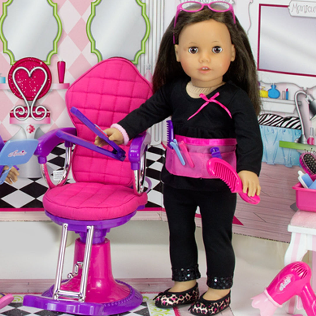 Sophia's - 18" Doll - Small Hair Style Set - Pink