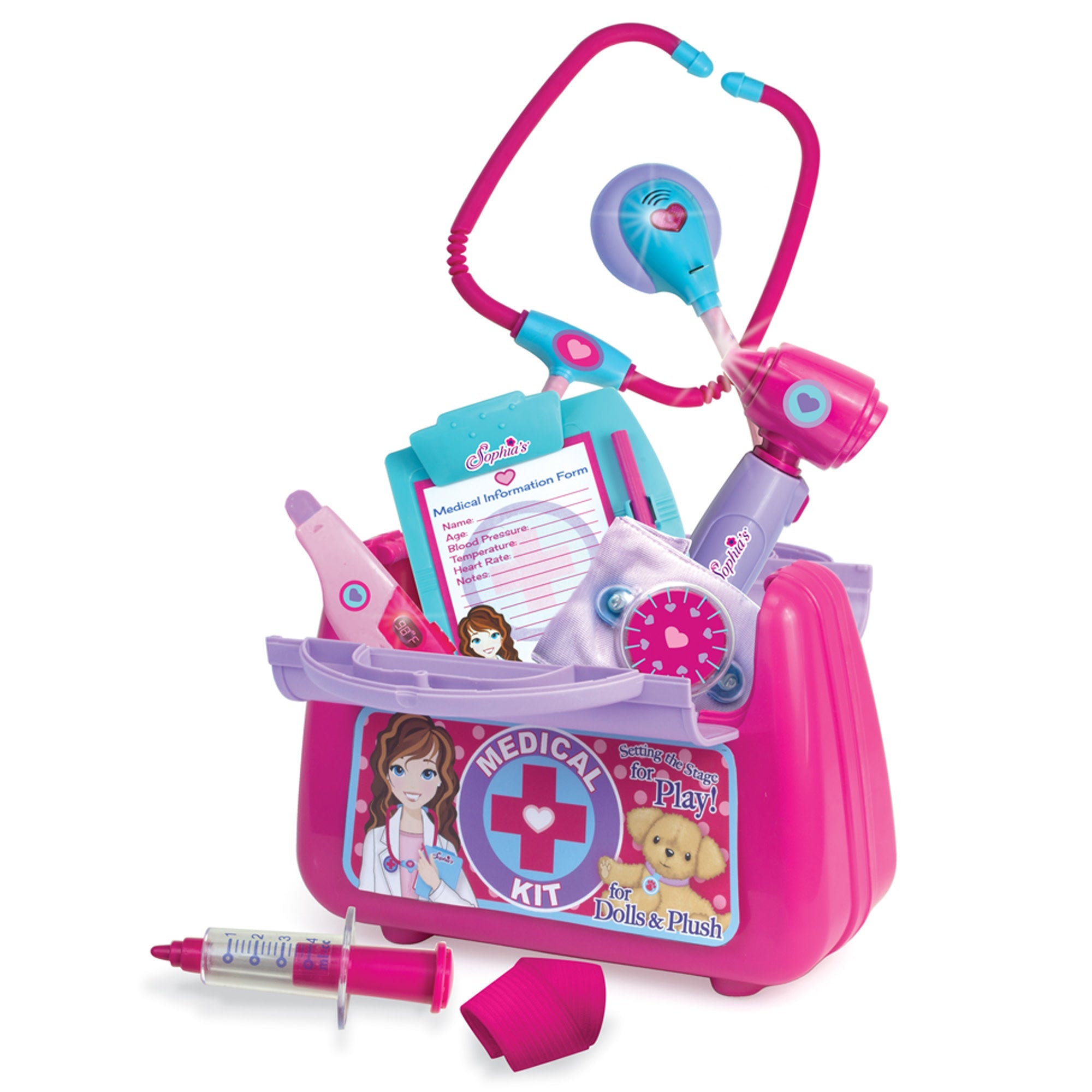 Sophia's 9-Piece Medical Kit with Realistic Devices and for 18