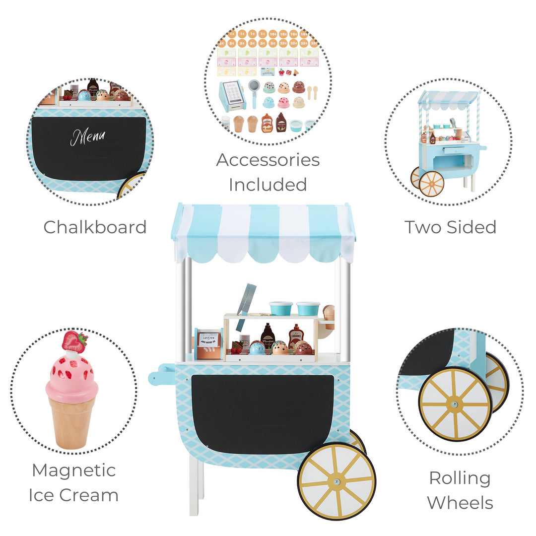 Teamson Kids My Little Helper Chariot à Glaces en Bois avec Accessoires, 33 PCS (T-PF-0003A) au meilleur prix sur Teamson Kids My Little Helper Chariot à Glaces en Bois avec Accessoires, 33 PCS (T-PF-0003A) au meilleur prix sur