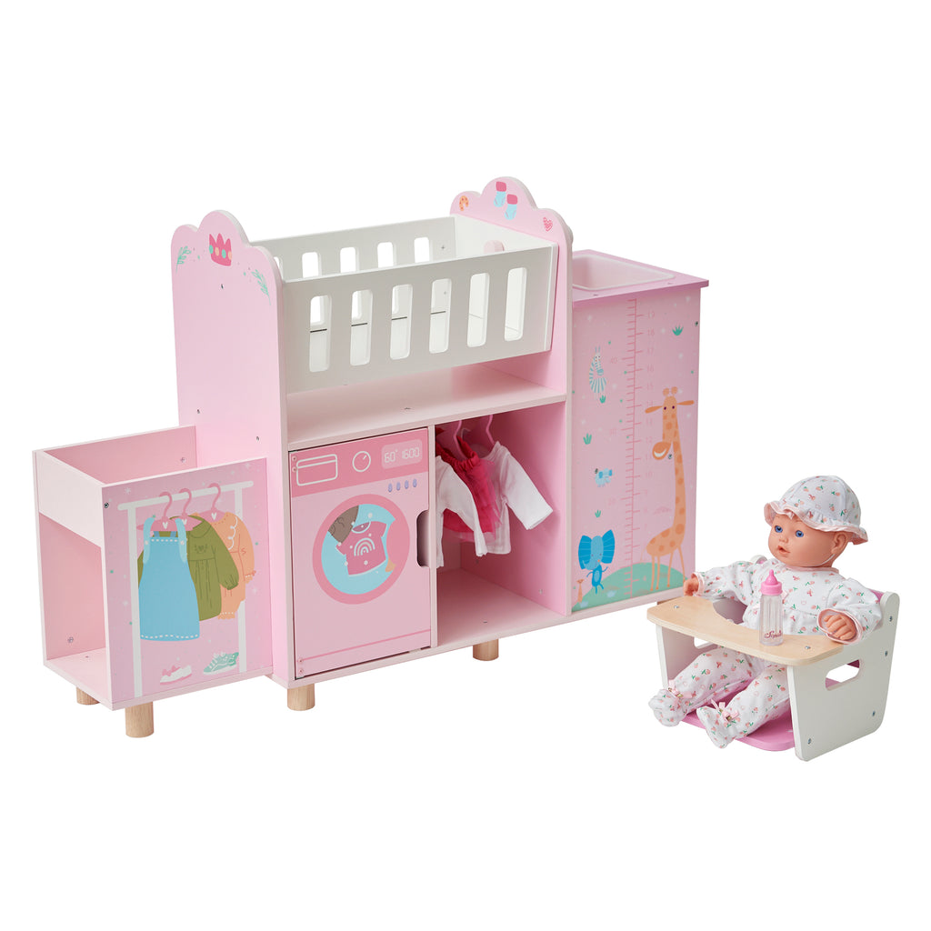 Olivia's Little World Amanda 6-in-1 Baby Doll Nursery Station