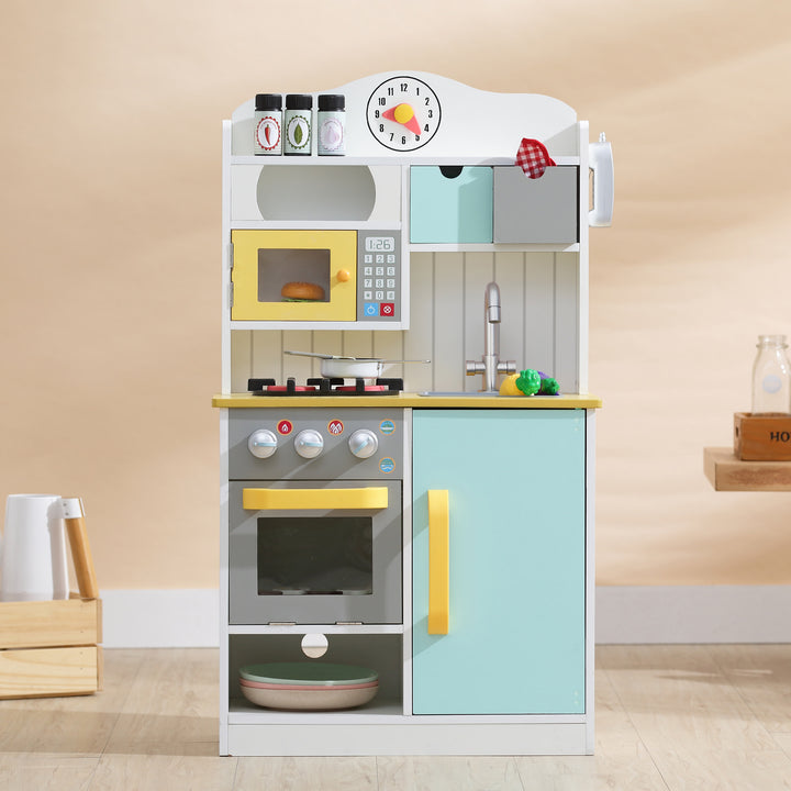 Teamson Kids Little Chef Florence Play Kitchen with Accessories, Multicolor