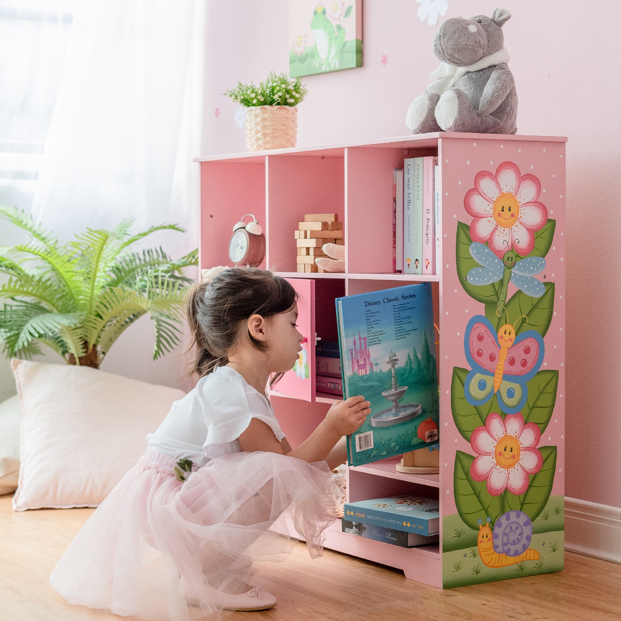 Kids Bookshelf |Magic Garden Kids Fantasy Children Shelves | – | Shelves Fields Teamson Book Book