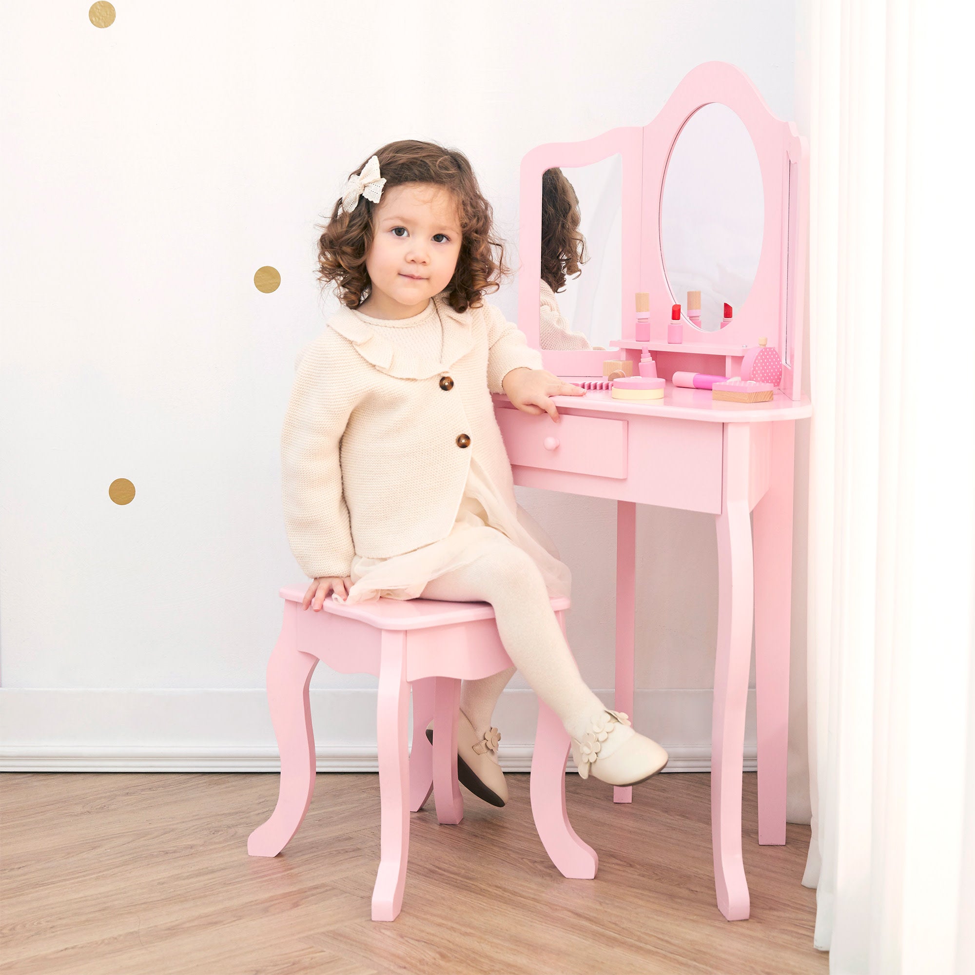 & Tables - Vanity Vanities Makeup Princess Teamson Kids Sets: